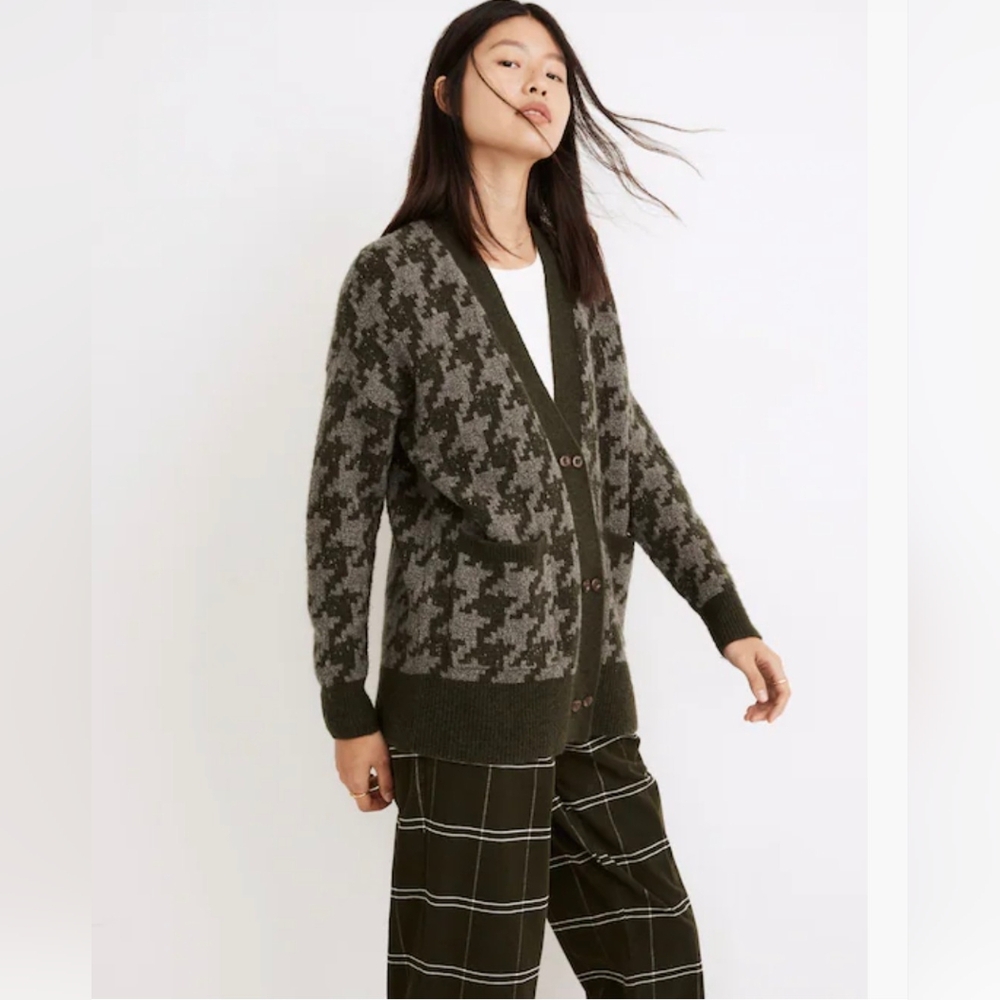Madewell Allston Double Button Wool/Alpaca Cotton Blend Cardigan